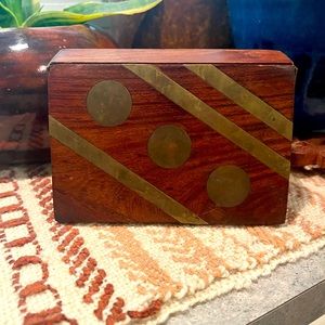 Wood & Brass Box